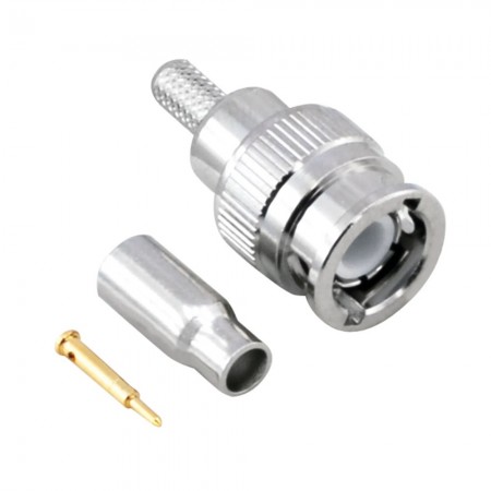 MBNC100, MBNC-100, Mini BNC Erkek Sıkmalı Konnektör, RG174