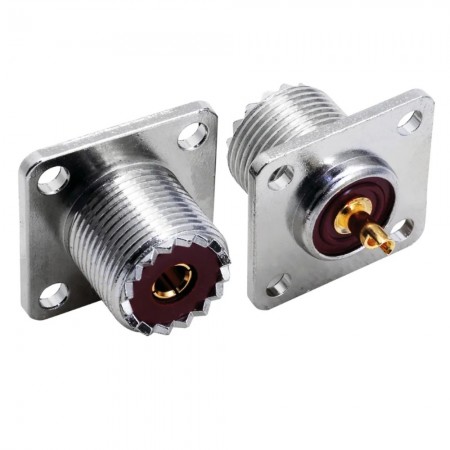 UHF106, UHF-106, UHF Dişi Şase Tip Kare Konektör