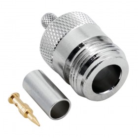 N136, N-136, N Ters Dişi Sıkmalı Konnektör, LMR240