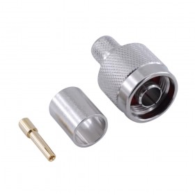 N135, N-135, N Ters Erkek Sıkmalı Konnektör, LMR400