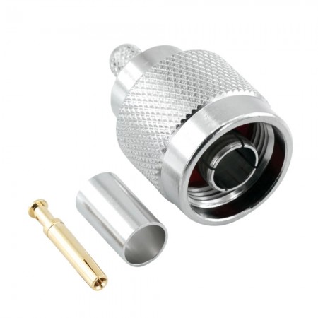 N134, N-134, N Ters Erkek Sıkmalı Konnektör, LMR240