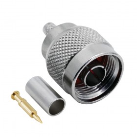 N132, N-132, N Erkek Sıkmalı Konnektör, LMR240