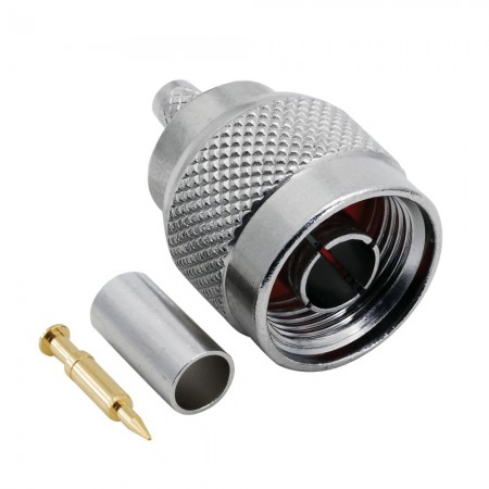 N132, N-132, N Erkek Sıkmalı Konnektör, LMR240