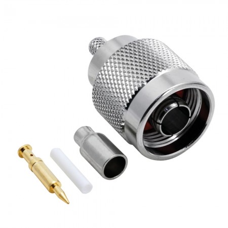 N128, N-128, N Erkek Sıkmalı Konnektör, RG174