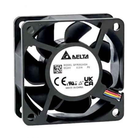 QFR0624GHP0, 60x60x25mm 24VDC 0.21A 4 Kablolu Fan