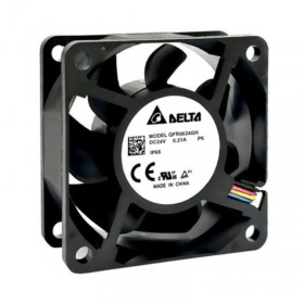 QFR0624GH, 60x60x25mm 24VDC 0.21A 4 Kablolu Fan, QFR0624GHP6