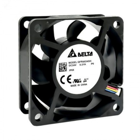 QFR0624GH, 60x60x25mm 24VDC 0.21A 4 Kablolu Fan, QFR0624GHP6