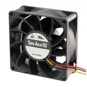 Sanyo Denki SanAce92 9S0912M401, 92x92x25mm 12VDC 0.11A 3 Kablolu Fan