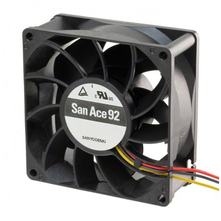 Sanyo Denki SanAce92 9S0912M401, 92x92x25mm 12VDC 0.11A 3 Kablolu Fan