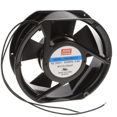 CHACB2H-A-15050B, 172x150x51mm 220VAC 0.60A Fan, Mean Well