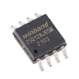 W25Q128JVSIM (25Q128JVSM), FLASH - NOR Memory IC 128Mbit SPI - Quad I/O, QPI, DTR 133MHz SOIC-8 SMD Entegre Devre
