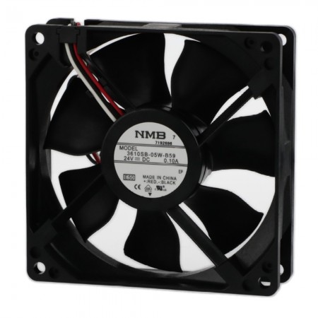 3610SB-05W-B59-E50, 92x92x25mm 24VDC 0.10A 3 Kablolu Fan, 3610SB-05W-B59