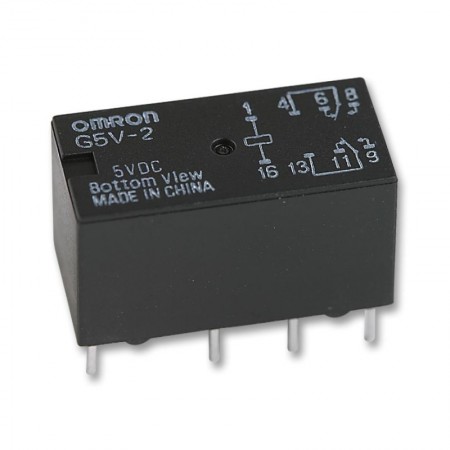 G5V-2 DC5, 5VDC 2A DPDT (2 Form C) Röle
