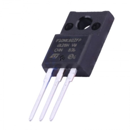 STP10NK80ZFP, P10NK80ZFP, 10NK80, N-Ch 800V 9A TO-220FP Mosfet Transistör