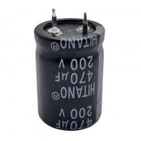 470uF 200V 22x30mm 105'C SNAP Elektrolitik Kondansatör