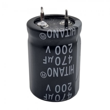 470uF 200V 22x30mm 105'C SNAP Elektrolitik Kondansatör