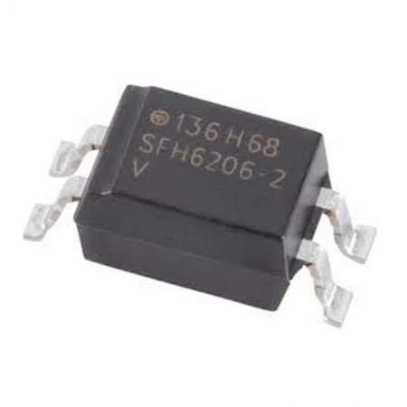 SFH6206-2T, SFH6206-2, Optocoupler AC-IN 1-CH Transistor DC-OUT SMD-4