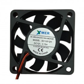 Xmer 6015S12H, 60x60x15mm 12VDC 0.15A (4500rpm) 2 Kablolu Fan