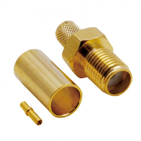 SMA105, SMA-105, SMA Dişi Sıkmalı Konektör, RG58