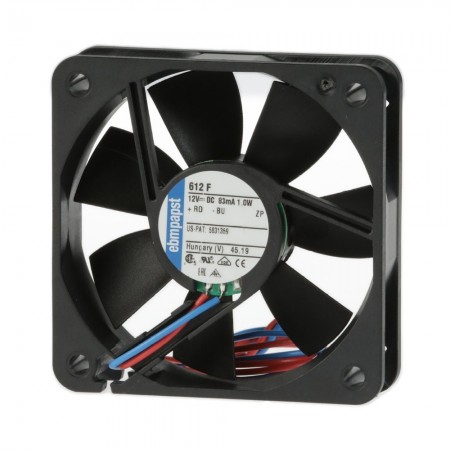ebm-Papst 612F, 60x60x15mm 12VDC 83mA 1W 2 Kablolu Fan