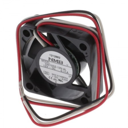 03010SS-12N-AL-00, 30x30x10mm 12VDC 0.11A 3 Kablolu Fan