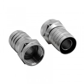 F109, F Erkek Sıkmalı Konektör, RG6