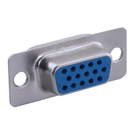 DB110, 15 Pin 3 Sıra HDS Dişi D-Sub Konnektör, DB9 Dişi Konnektör