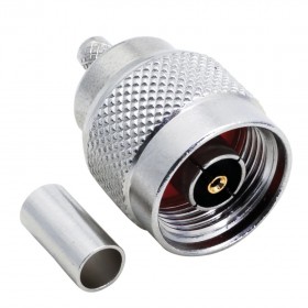 N121, N Ters Erkek Sıkmalı Konnektör, RG58