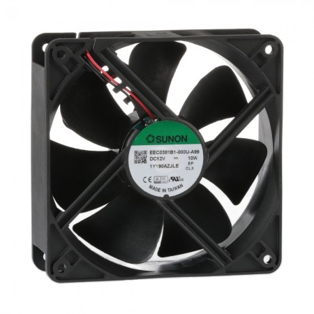 EEC0381B1-000U-A99, 120x120x38mm 12VDC 10W 2 Kablolu Fan