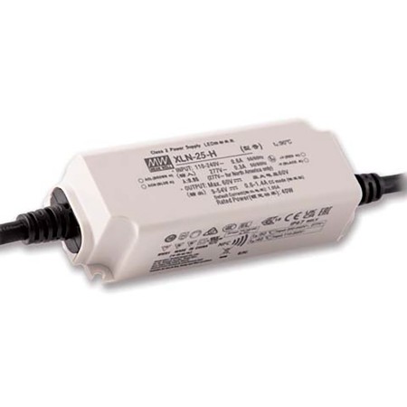 XLN-25-H, 300~1050mA 25W IP67 Ayarlanabilir Akım LED Sürücü, Mean Well