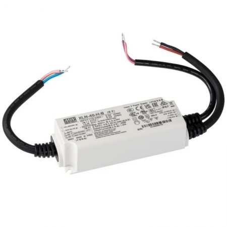 XLN-40-H-B, 600~1400mA 40W IP67 Ayarlanabilir Akım Dimlenebilir LED Sürücü, Mean Well