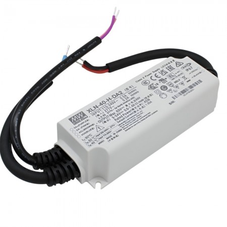 XLN-40-H-DA2, 600~1400mA 40W IP67 Ayarlanabilir Akım DALI LED Sürücü, Mean Well