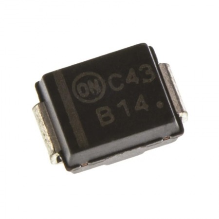 MBRS140T3G, B14, 40V 1A DO-214AA (SMB) Schottky Diyot, MBRS140