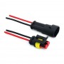 2 Pin Kablolu Waterproof Konnektör Takımı
