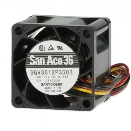 9GV3612P3G03, 36x36x28mm 12VDC 0.34A 4 Kablolu Fan