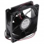 08025SA-24N-EA-D0, 80x80x25mm 24VDC 0.08A 2 Kablolu Fan