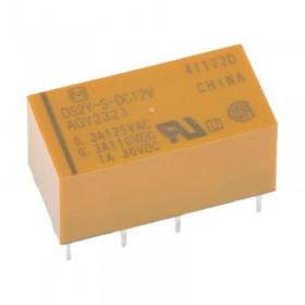 DS2Y-S-DC12V, 12VDC 2A DPDT (2 Form C) Röle
