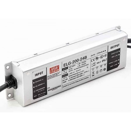 ELG-200-24B-3Y, Dimedilebilir LED Sürücü, Mean Well