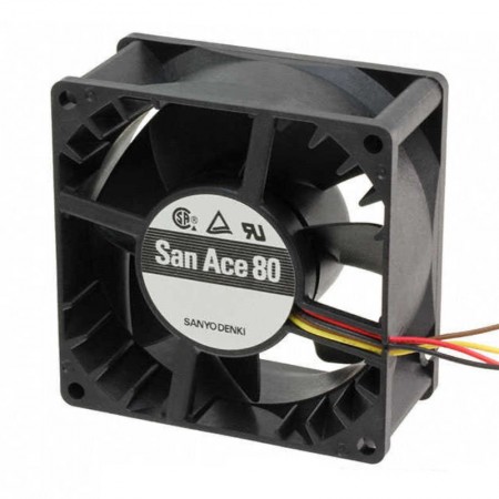 San Ace 80 9GV0848P1G03, 80x80x38mm 48VDC 0.84A 3 Kablolu Fan