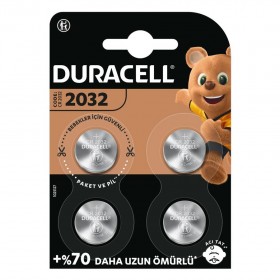 Duracell CR2032, 3V Lithium Pil (4'lü paket)