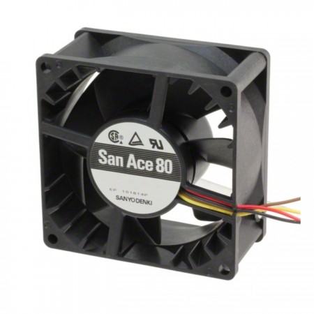 San Ace 80 9GA0824P1S611, 80x80x38mm 24VDC 0.47A 4 Kablolu Fan