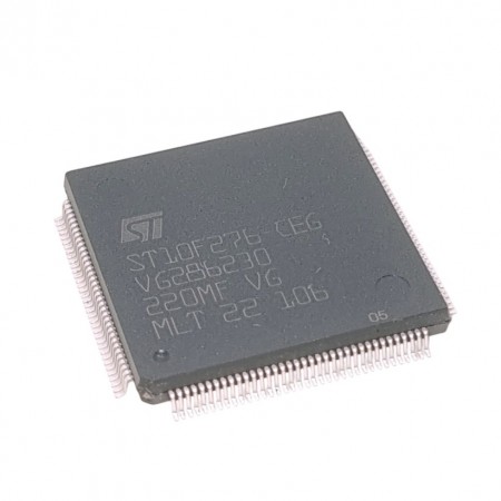 ST10F276-CEG, Microcontroller, 16-BIT, ST10 CPU, CMOS PQFP-144 (28x28mm)