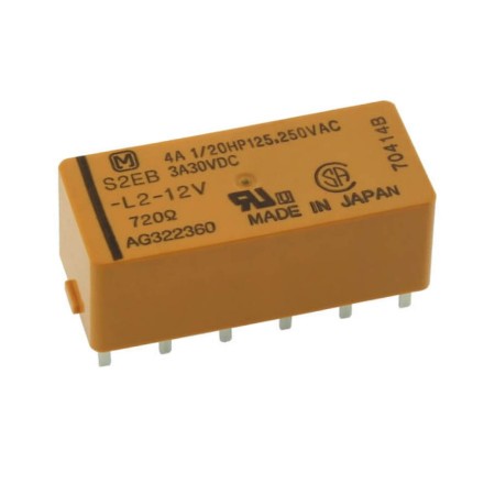 S2EB-L2-12V, 12VDC 4A 4PST (2 Form A, 2 Form B) Röle