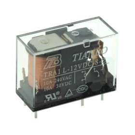 TRA1-L-12VDC-S-Z, 12VDC 10A SPDT (1 Form C) Röle
