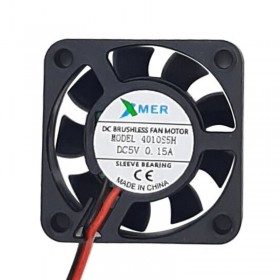 Xmer 4010S5H, 40x40x10mm 5VDC 0.15A 2 Kablolu Fan