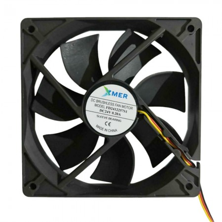 Xmer FD2412257S1, 120x120x25mm 24VDC 0.20A 3 Kablolu Fan