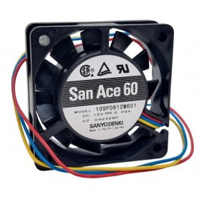 109P0612M601, 60x60x20mm 12VDC 0.13A 3 Kablolu Fan