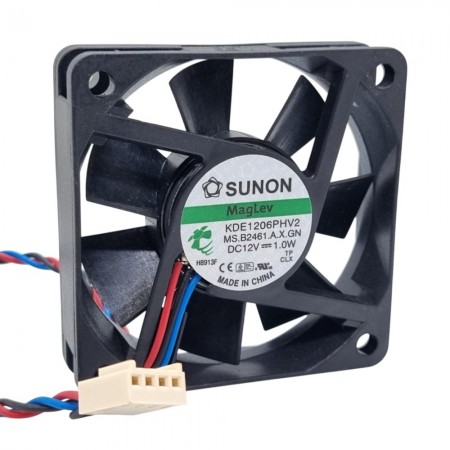 KDE1206PHV2.MS.B2461.A.X.GN, 60x60x15mm 12VDC 0.08A 3 Kablolu Fan, KDE1206PHV2.MS.A.GN-F