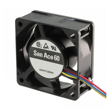 109R0612S4D01, 60x60x25mm 12VDC 0.17A 3 Kablolu Fan