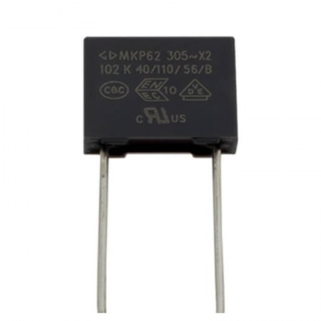 1nF 305V AC 10mm %10 MKP62 Polyester Kapasitör
